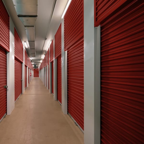 Interior climate controlled self storage units at StorQuest Economy Self Storage in Worthington, Ohio