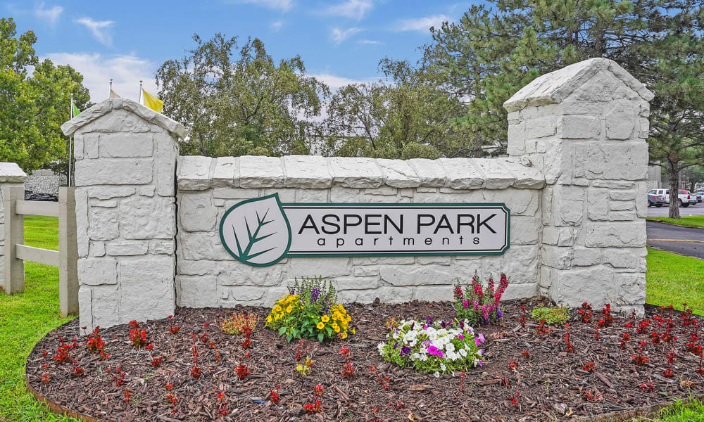 Exterior at Aspen Park Apartments in Wichita, Kansas