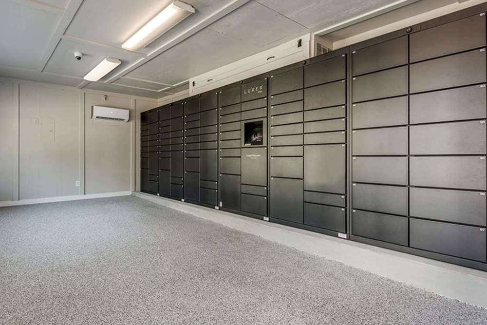 Lockers at The Azul Apartments in Dallas, Texas