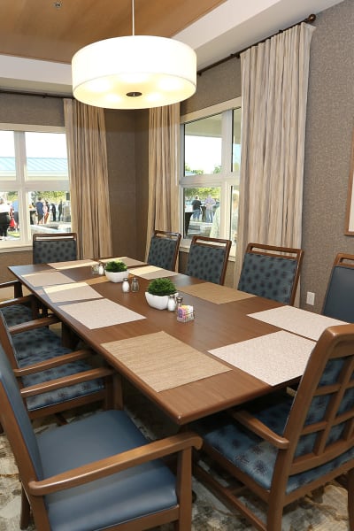 Private dining room at Quail Park at Morrison Ranch in Gilbert, Arizona