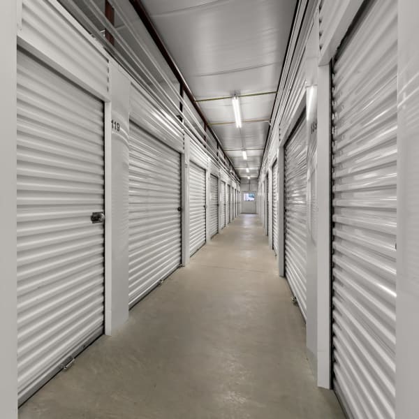 Indoor self storage units at StorQuest Economy Self Storage in Brandon, Mississippi