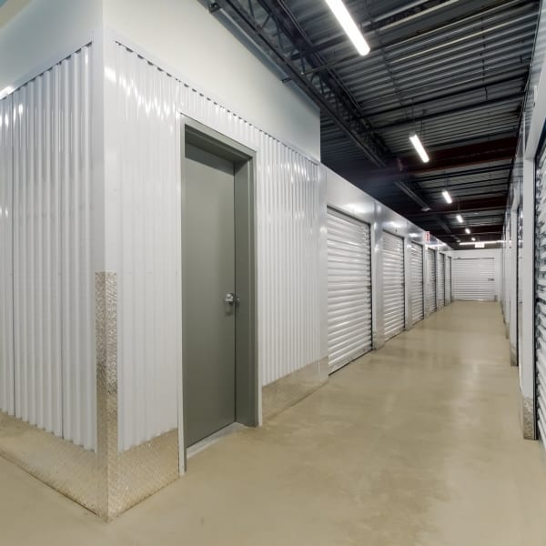 Climate controlled indoor storage units at StorQuest Self Storage in Palm Beach Gardens, Florida