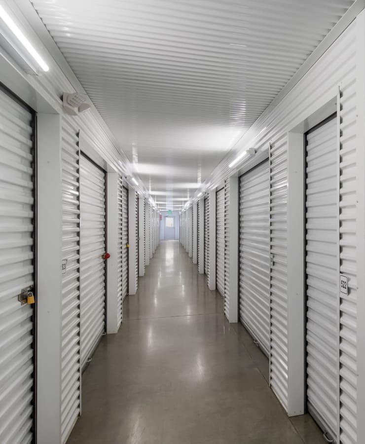 Indoor self storage units at StorQuest Self Storage in Richmond, Texas