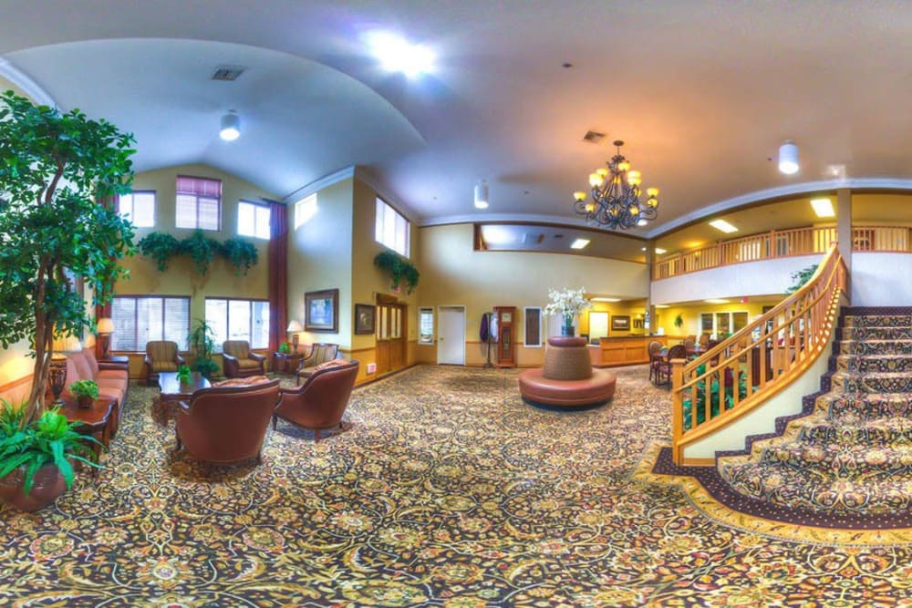 Front foyer at Bishop Place Senior Living in Pullman, Washington