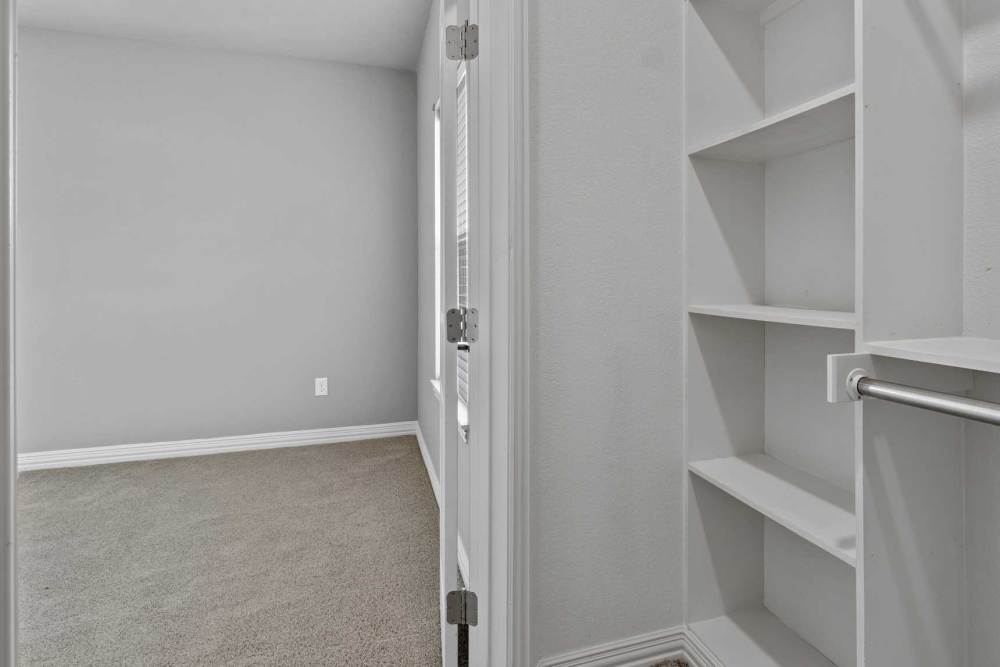 Spacious walk-in closets at Pine Creek in Paris, Texas