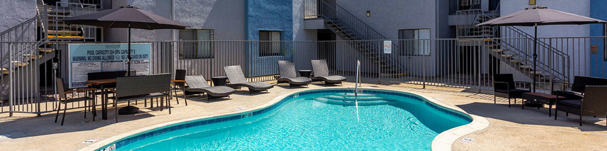 Amenities | Pool at Bridgeview Apartments in San Diego, California