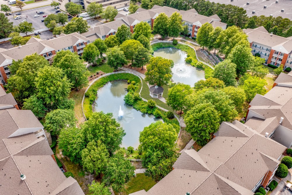 Overhead image view of Jamestown Commons in Virginia Beach, Virginia