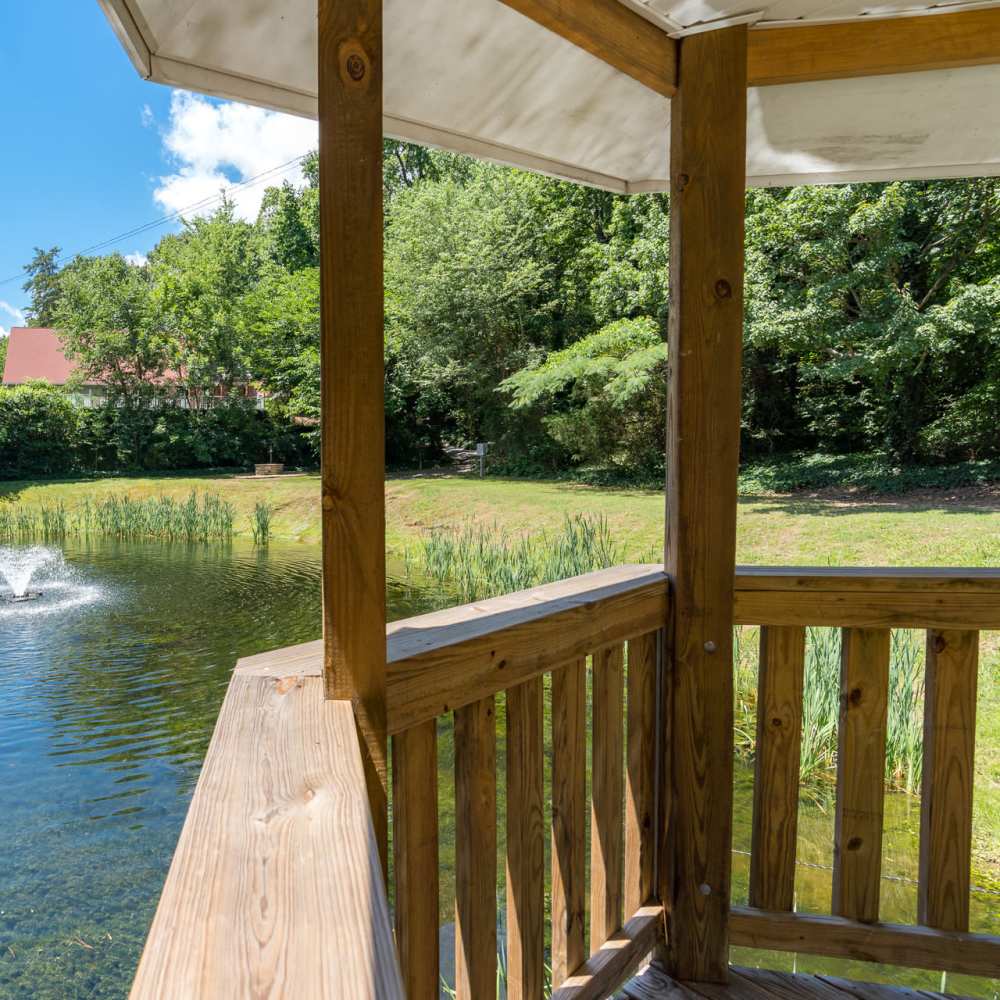 A patio at Park Canyon in Dalton, Georgia