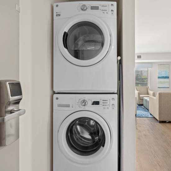 In-unit washer and dryer at WaterWalk Kansas City - Overland Park in Overland Park, Kansas