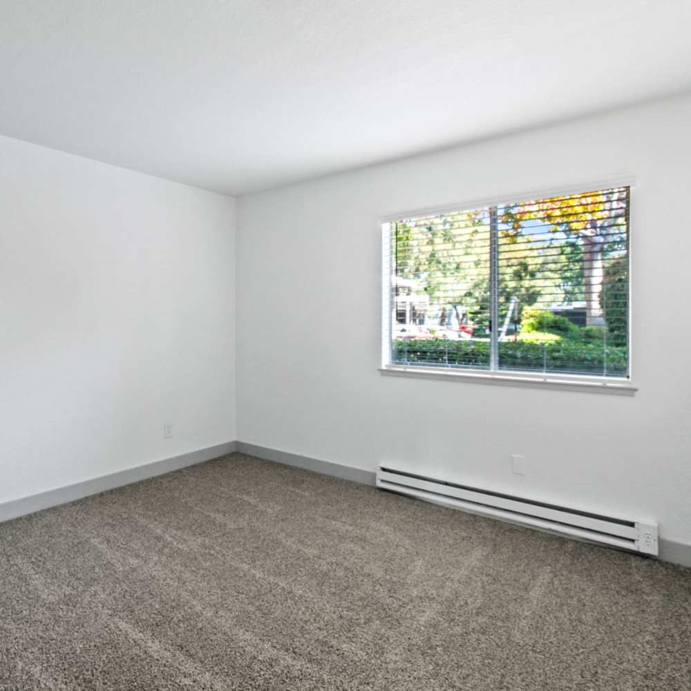 Bedroom with windows at Bay Village in Vallejo, California