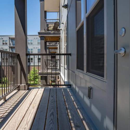 Private balcony at The Marling in Madison, Wisconsin