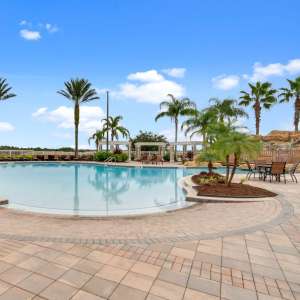 Swimming pool at Victoria Park Apartments in Davenport, Florida