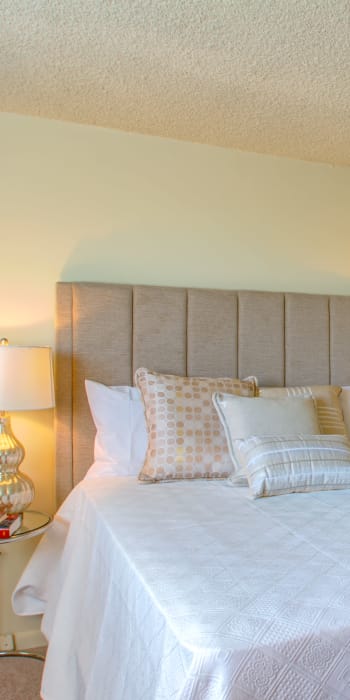 Model bedroom at Haddonview Apartments in Haddon Township, New Jersey