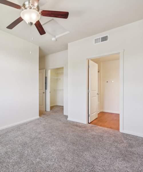 Living room and kitchen at Copper Creek in Colorado Springs, Colorado
