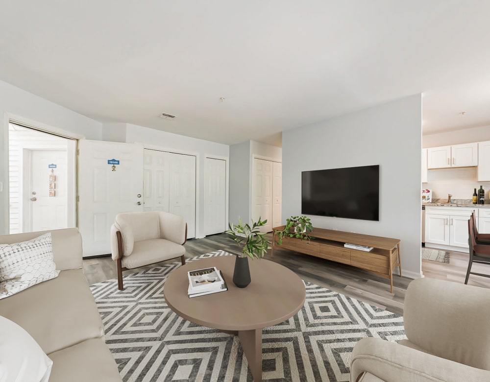 Enjoy our Modern Apartments Living Room at Summit at Mill Ridge