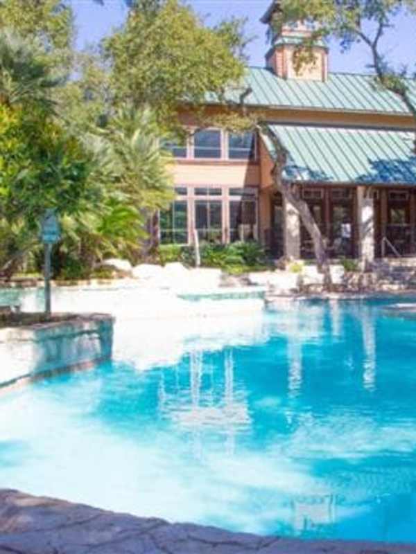 Swimming pool at Rock Canyon Apartments in San Antonio, Texas