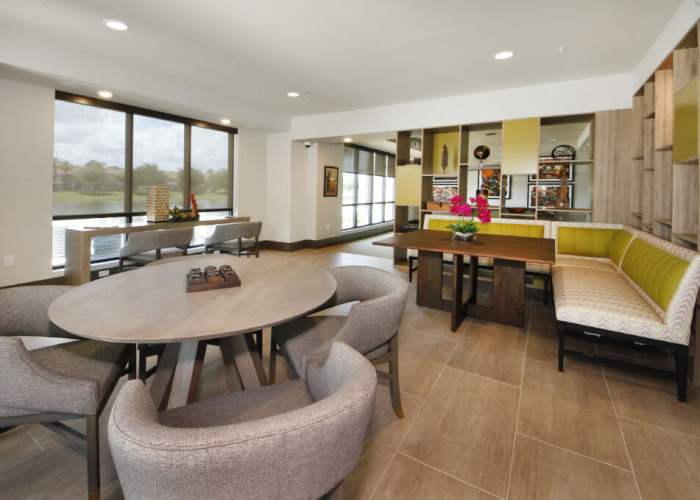 Amenity-rich clubhouse  at Messina Luxury Apartments in New Smyrna Beach, Florida