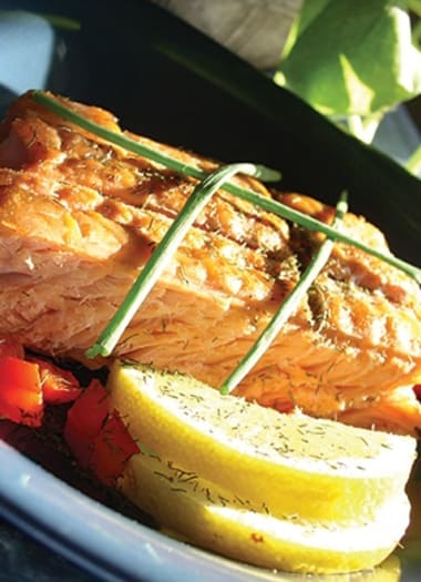 Lovely prepared fish at The Enclave at Cedar Park Senior Living in Cedar Park, Texas