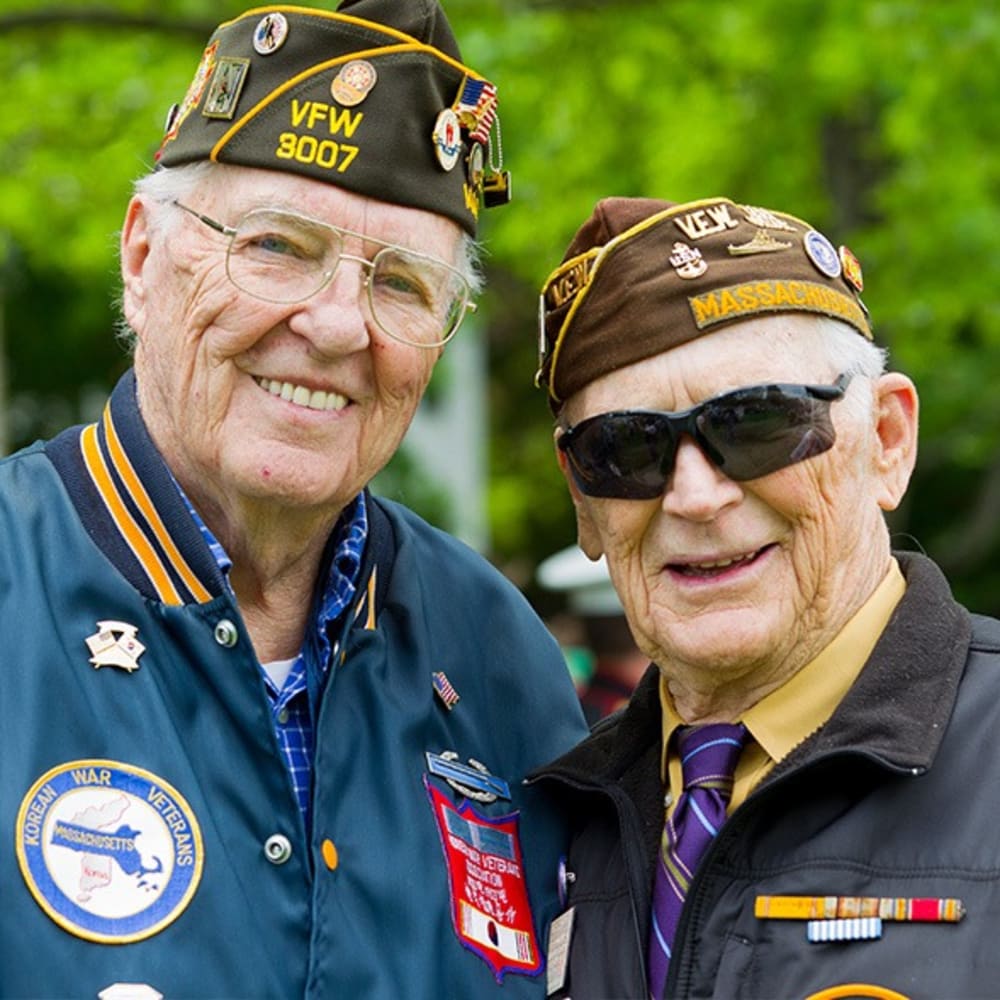 Veteran residents at Fox Hollow Independent and Assisted Living in Bend, Oregon