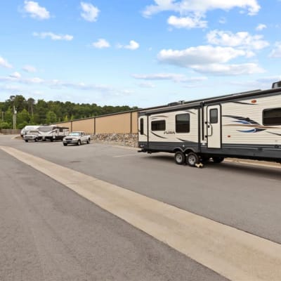 rv outside at Chenal Storage Center in Little Rock, Arkansas