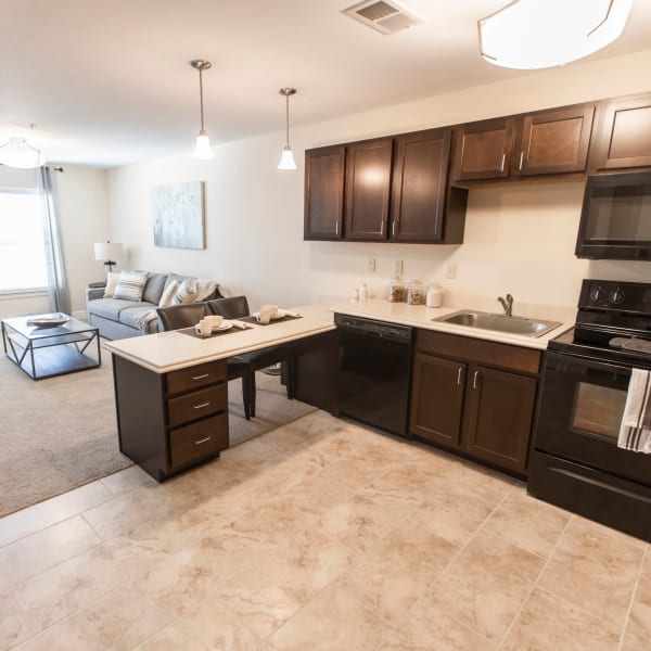 Large open floor plan at The Wildwood Senior Living in Joplin, Missouri