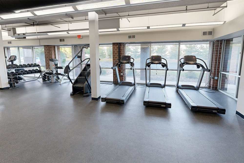 Fitness center at The Landing Ames in Ames, Iowa