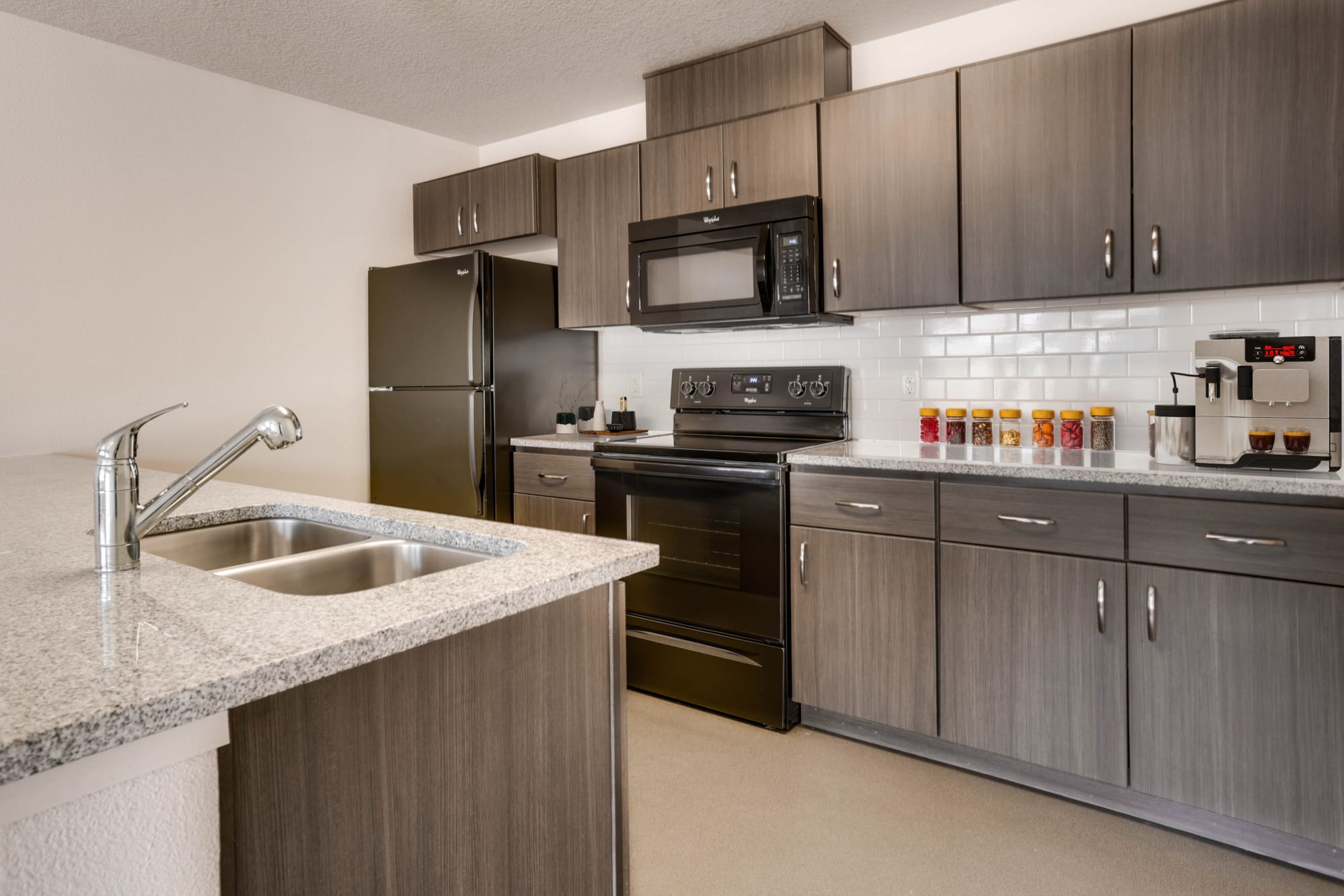 Modern kitchen appliances at Terrene at the Grove in Wilsonville, Oregon