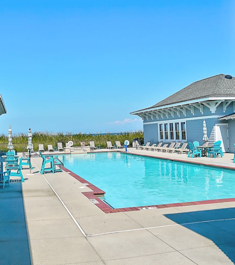 Swimming pool at Village Square Apartments in Norfolk, Virginia