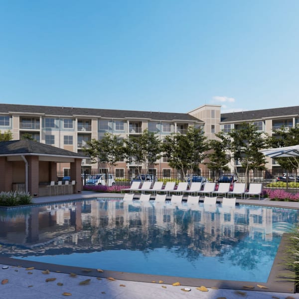 Swimming pool at Attain at Towne Centre, Fredericksburg, Virginia