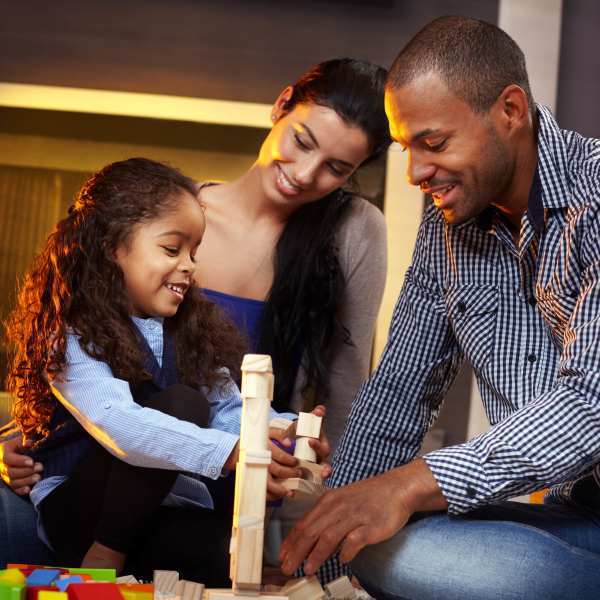 A happy family at Regency Apartment Homes in Williston, North Dakota