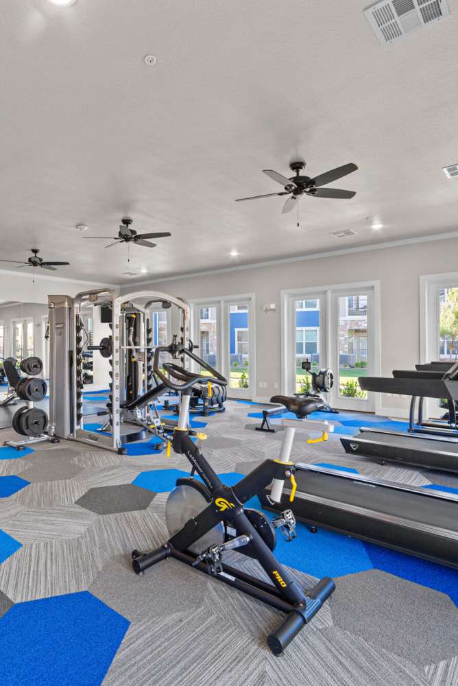 Fitness center at Brook Hollow in Wichita Falls, Texas,