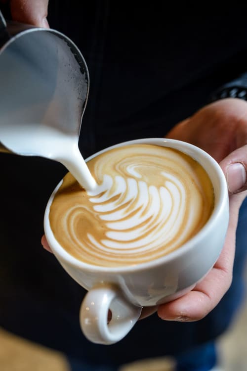 Rendering of a coffee mug at a nearby cafe at Parallel 36 at Liberty in Athens, Alabama