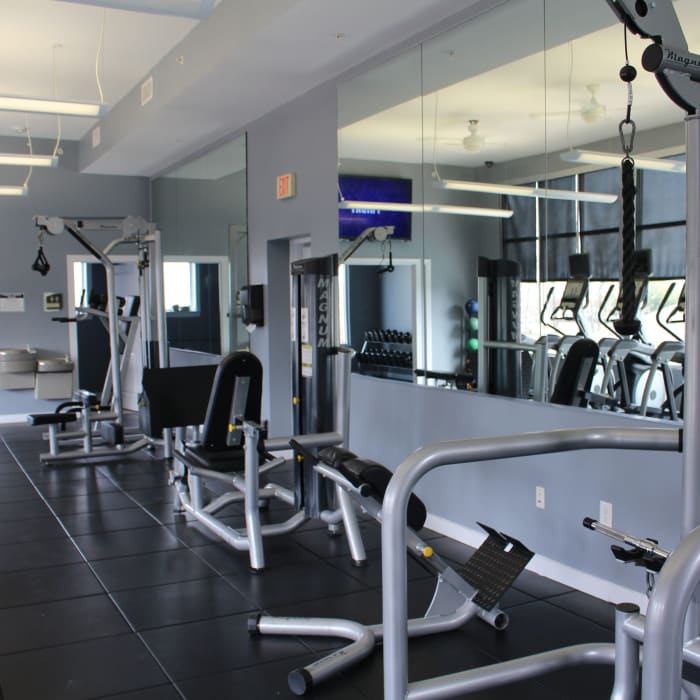 Fitness center at The Carlton at Greenbrier, Chesapeake, Virginia