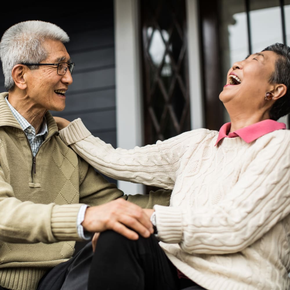 Two smiling residents at Ridge at Frisco in Frisco, Texas