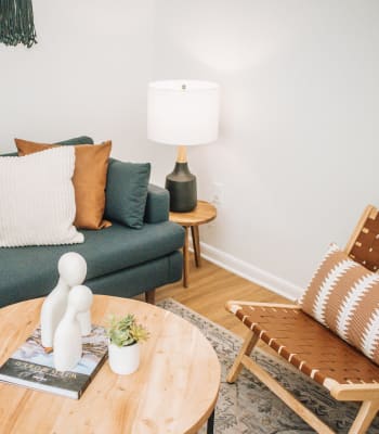Comfy model apartment at University Lofts at Greensborough Village, Jonesboro, Arkansas