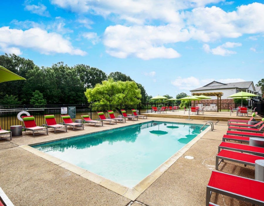 Pool at Southwind Apartments in Richland, Mississippi