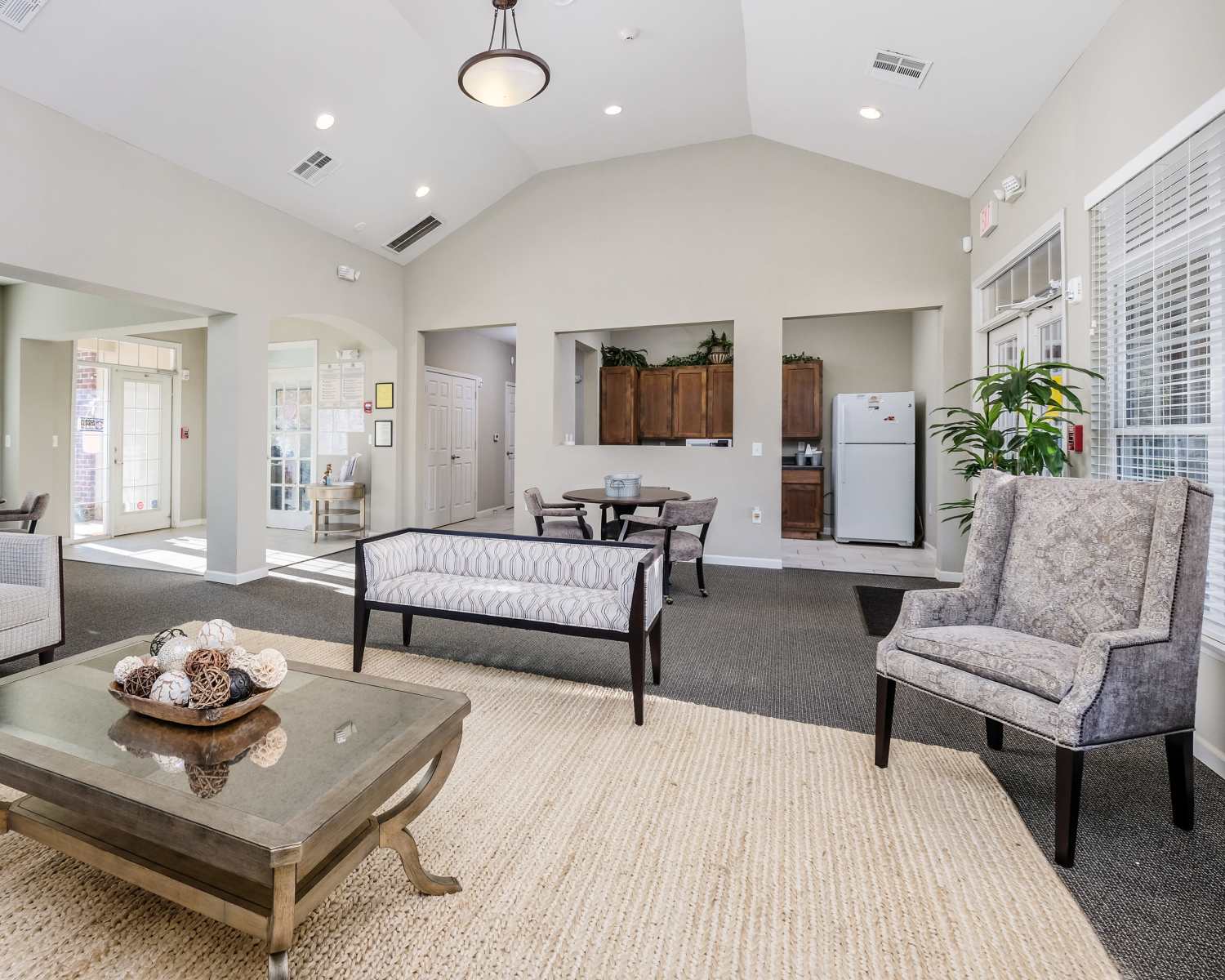 Interior of a clubhouse at Autumn Glen in Gaffney, South Carolina