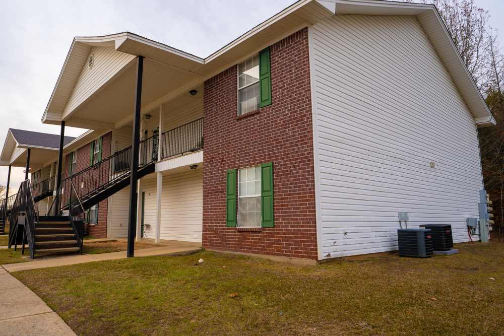 Exterior view of building at Hillside in Minden. LA