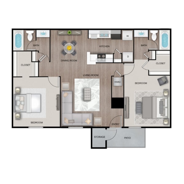 Magnolia floor plan brochure at The Emory in Pensacola, Florida