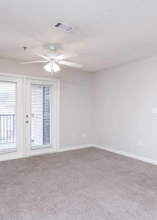 Living room of a model apartment at Brittany Place Lagrange in LaGrange, Georgia