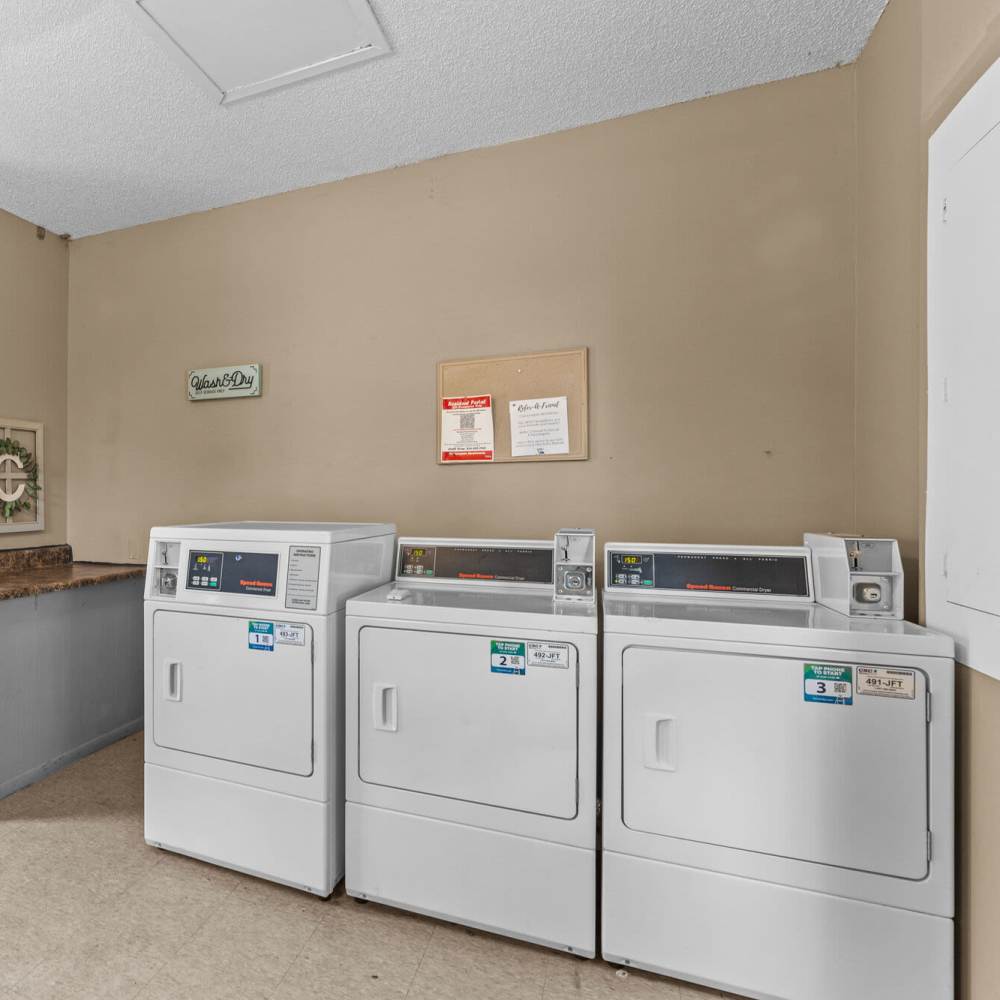 Laundry facility at Cannongate Apartments in Vicksburg, Mississippi