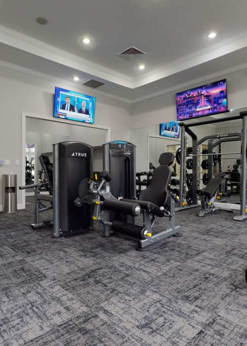 Fitness center at Wesley in Raleigh, North Carolina