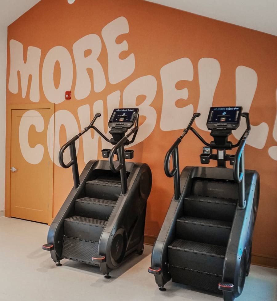 Brand new fitness center at The Quarters Starkville in Starkville, Mississippi