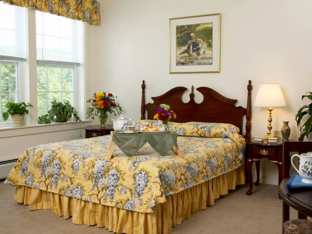 Large bedroom at Equinox Terrace in Manchester Center, Vermont