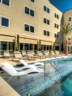 Swimming pool at The Abbey at Dominion Crossing