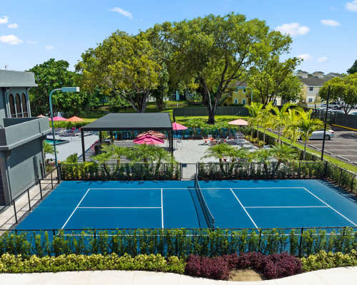Tennis courts at Delamar Apartment Homes, Sunrise, Florida