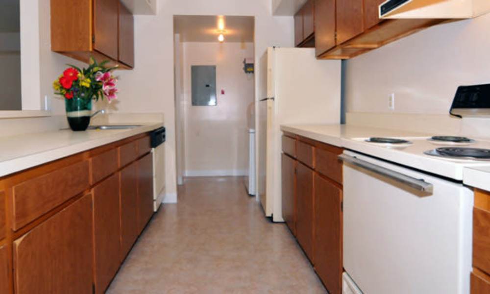 Kitchen at Spring Valley Apartments in Lexington Park, Maryland