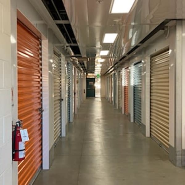 Indoor climate-controlled units at StorQuest Self Storage in San Leandro, California