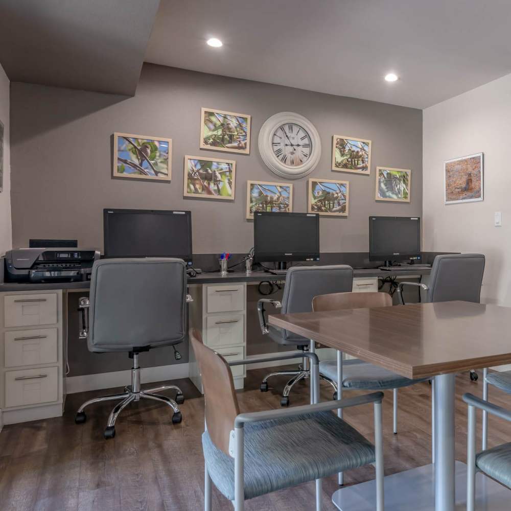 Office room at Reseda Park in Reseda, California,