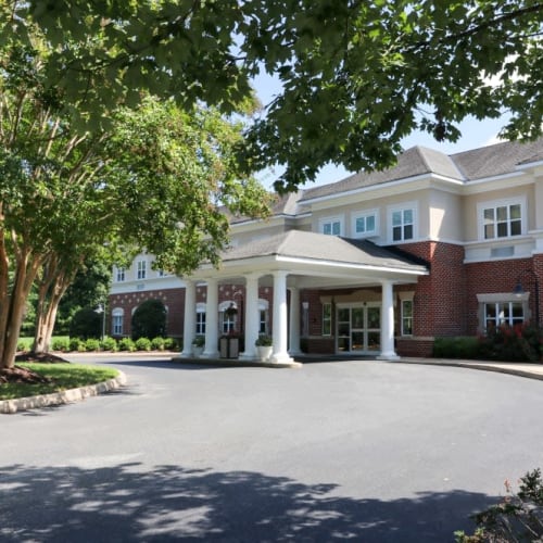 Front entrance of The Crossings at Ironbridge in Chester, Virginia